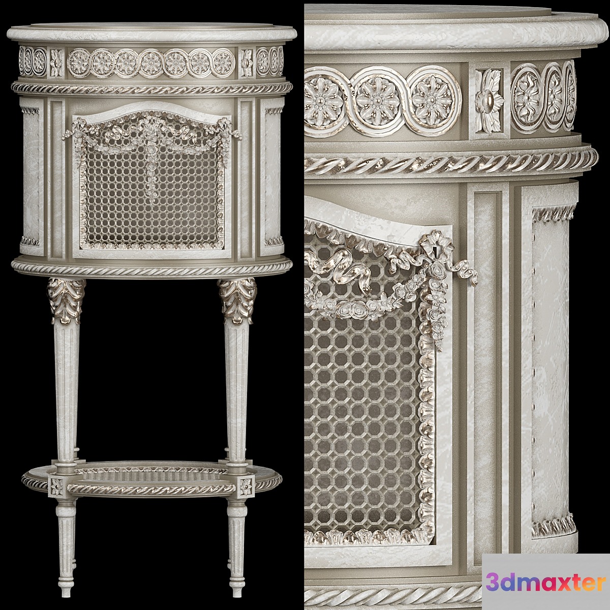 versailles nightstand 3D Max