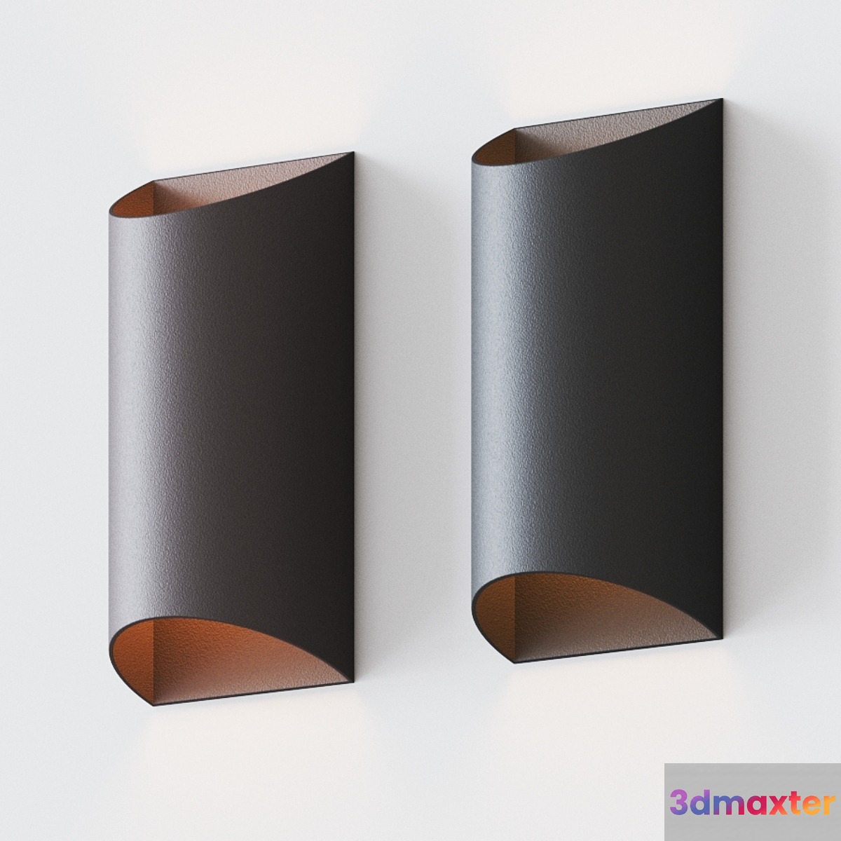 Wesley Two-Light LED Outdoor Wall Sconce by Kichler 3D Max