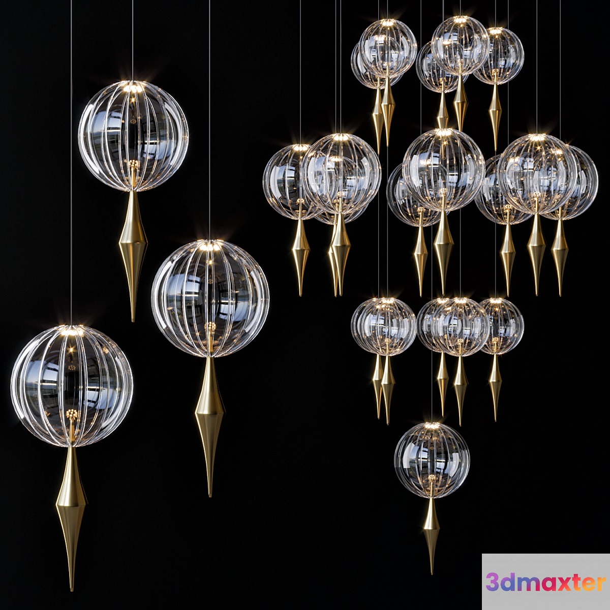 oneiric-vertrart-pendant light 3D Max