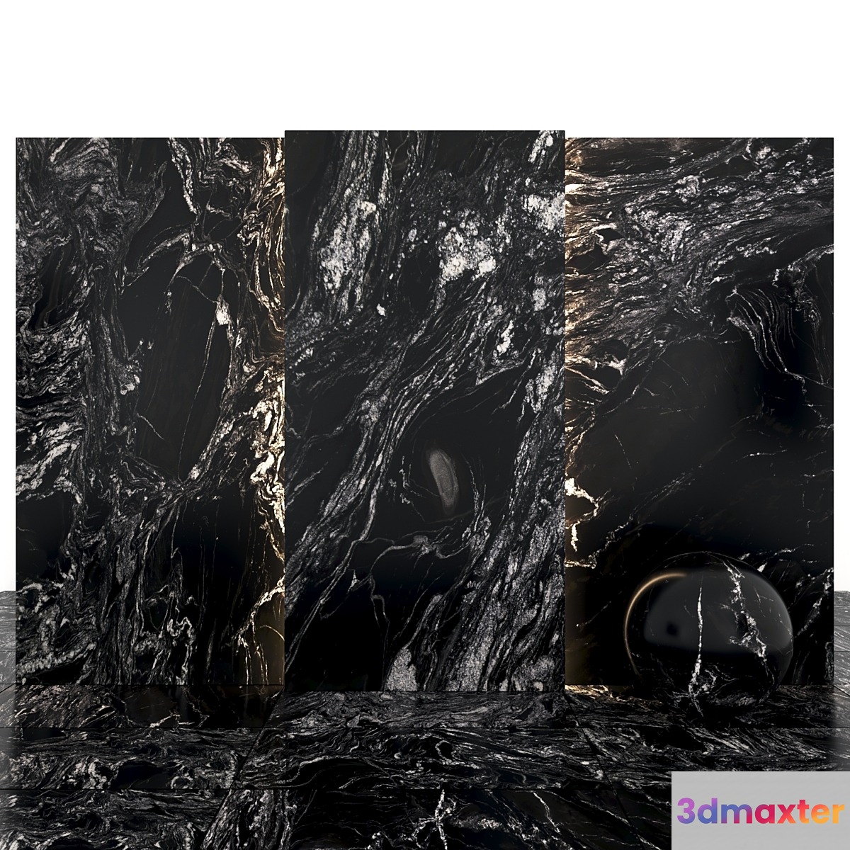 Oscuro mist granite 3D Max