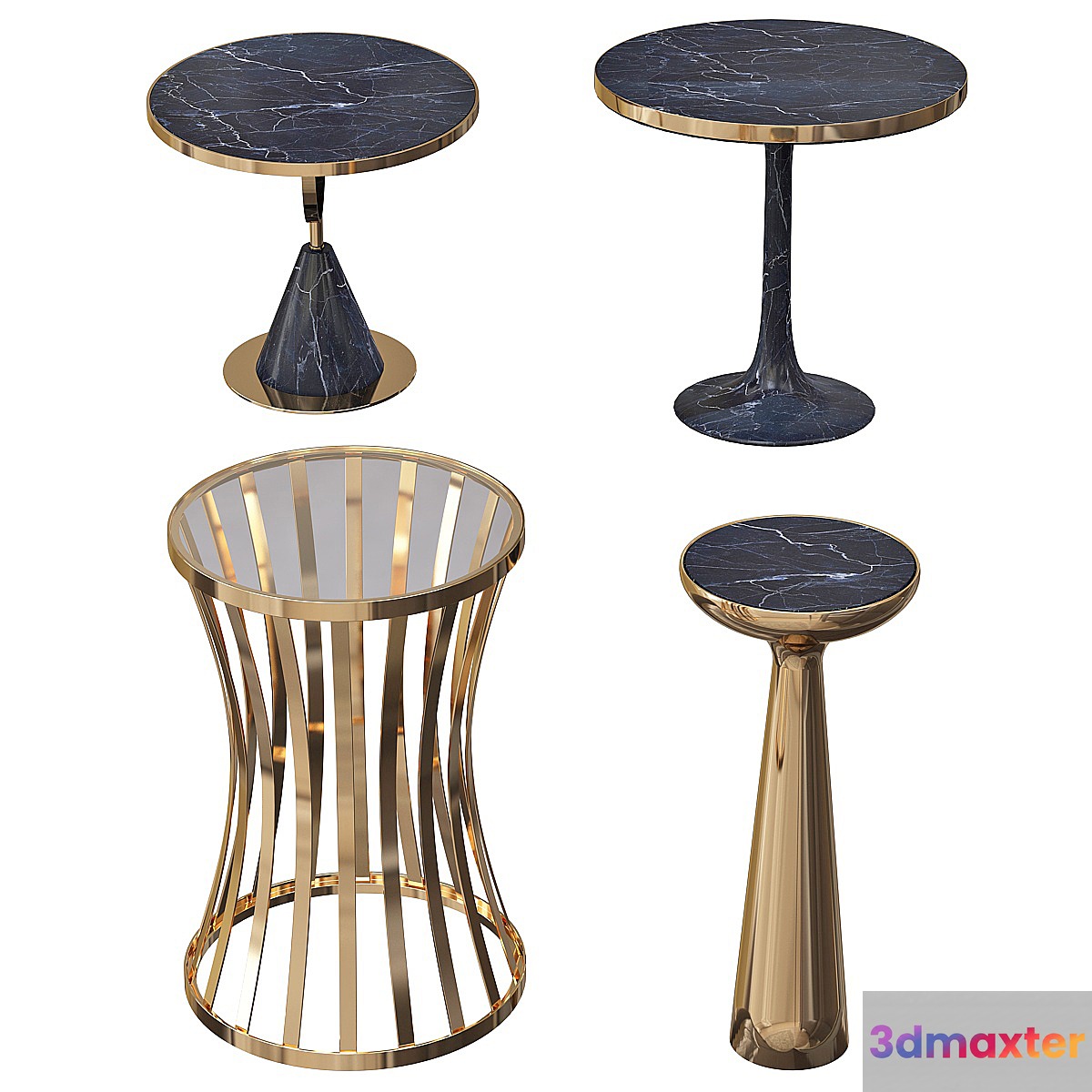 Black bedside table 