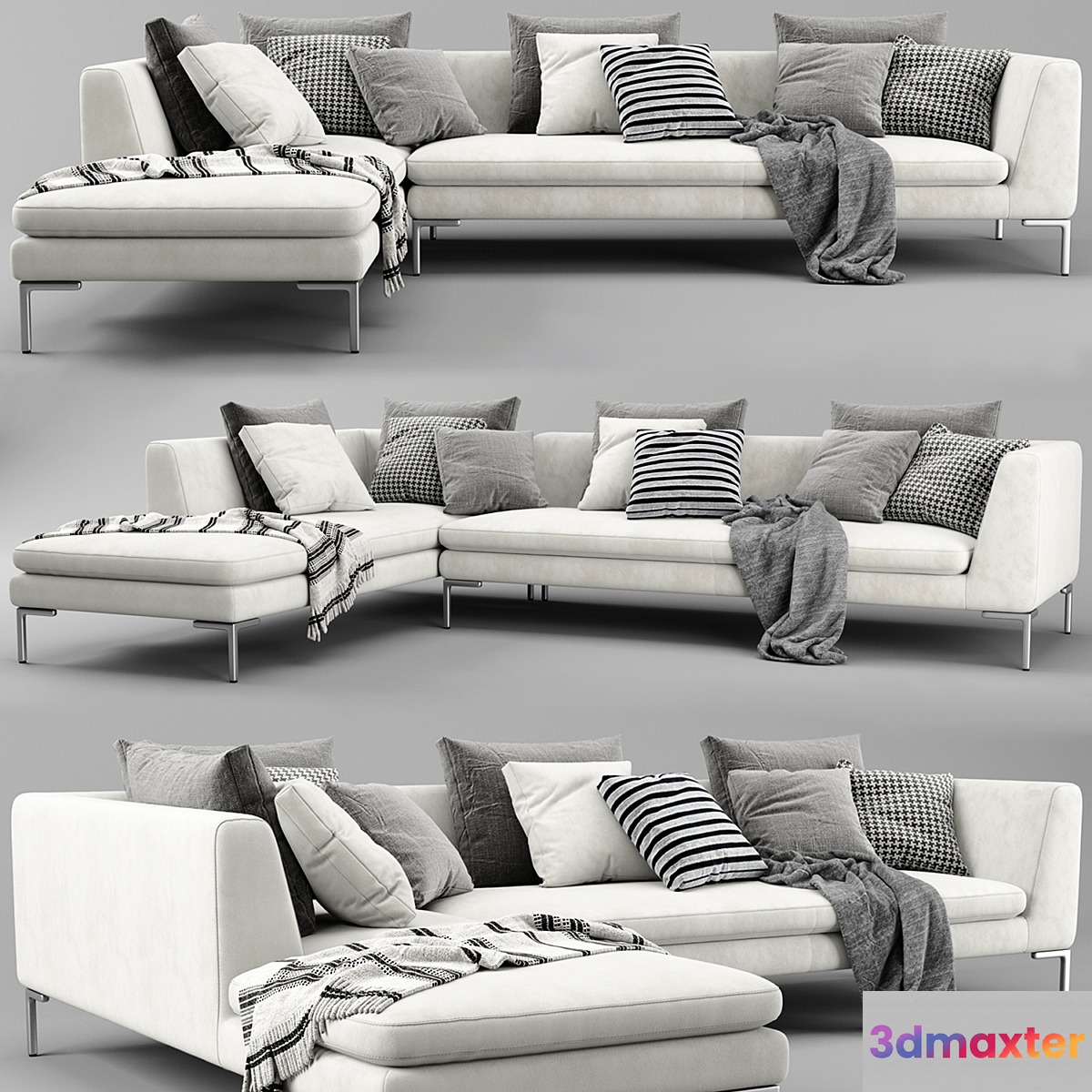B&B Charles Chaise Longue Sofa