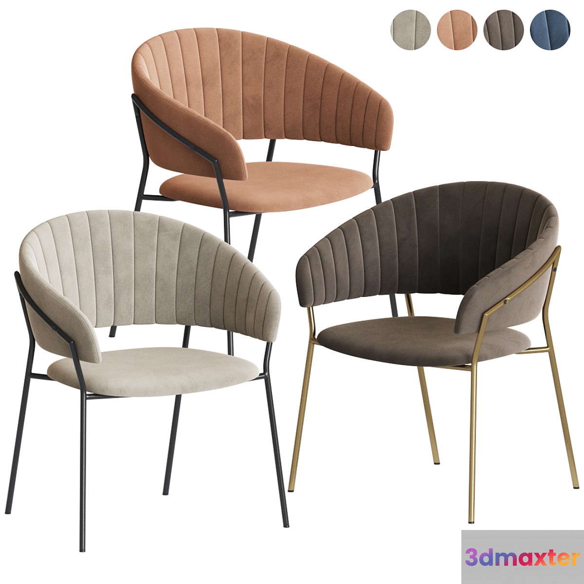 Deephouse Pisa Dining Chair 3D Max