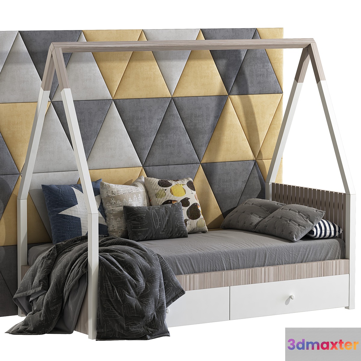 Children's bed in the form of a house 3