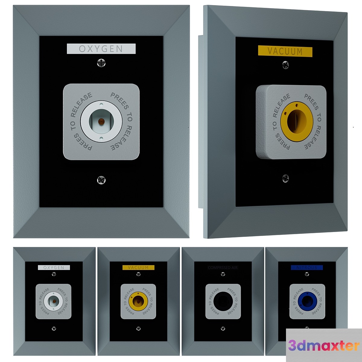 Medical Gas Kara Teb 2 Hospital Equipment 6 3D Max