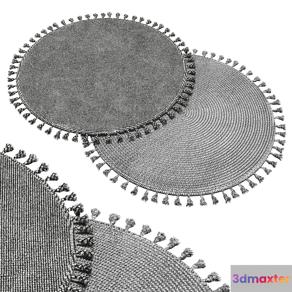 round carpet 15 3D Max