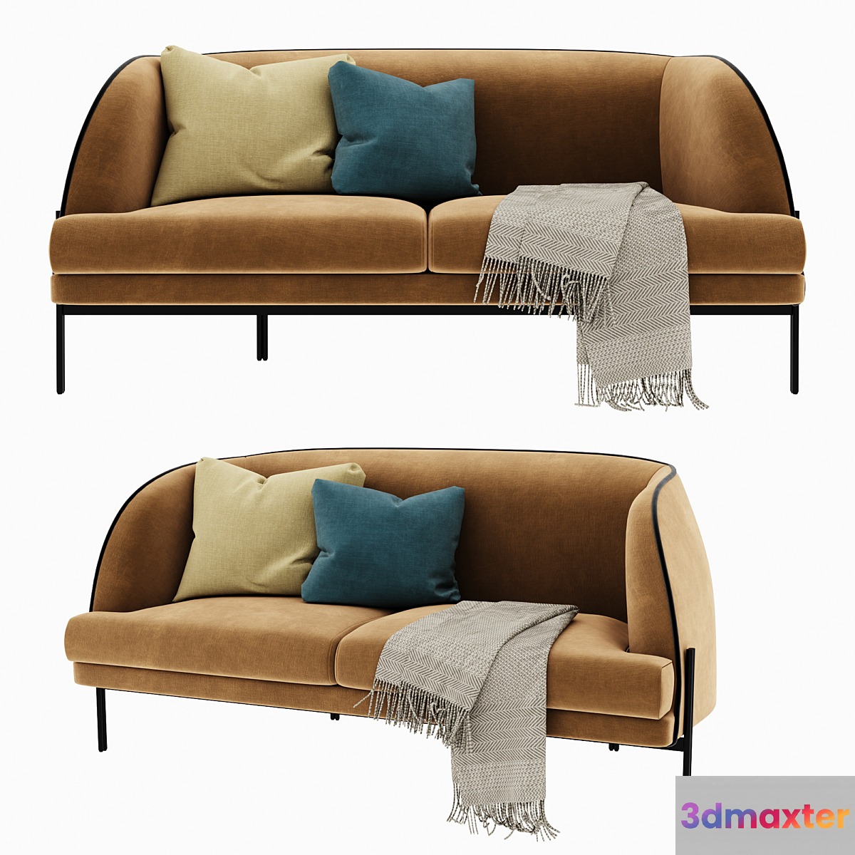 Calliou double sofa