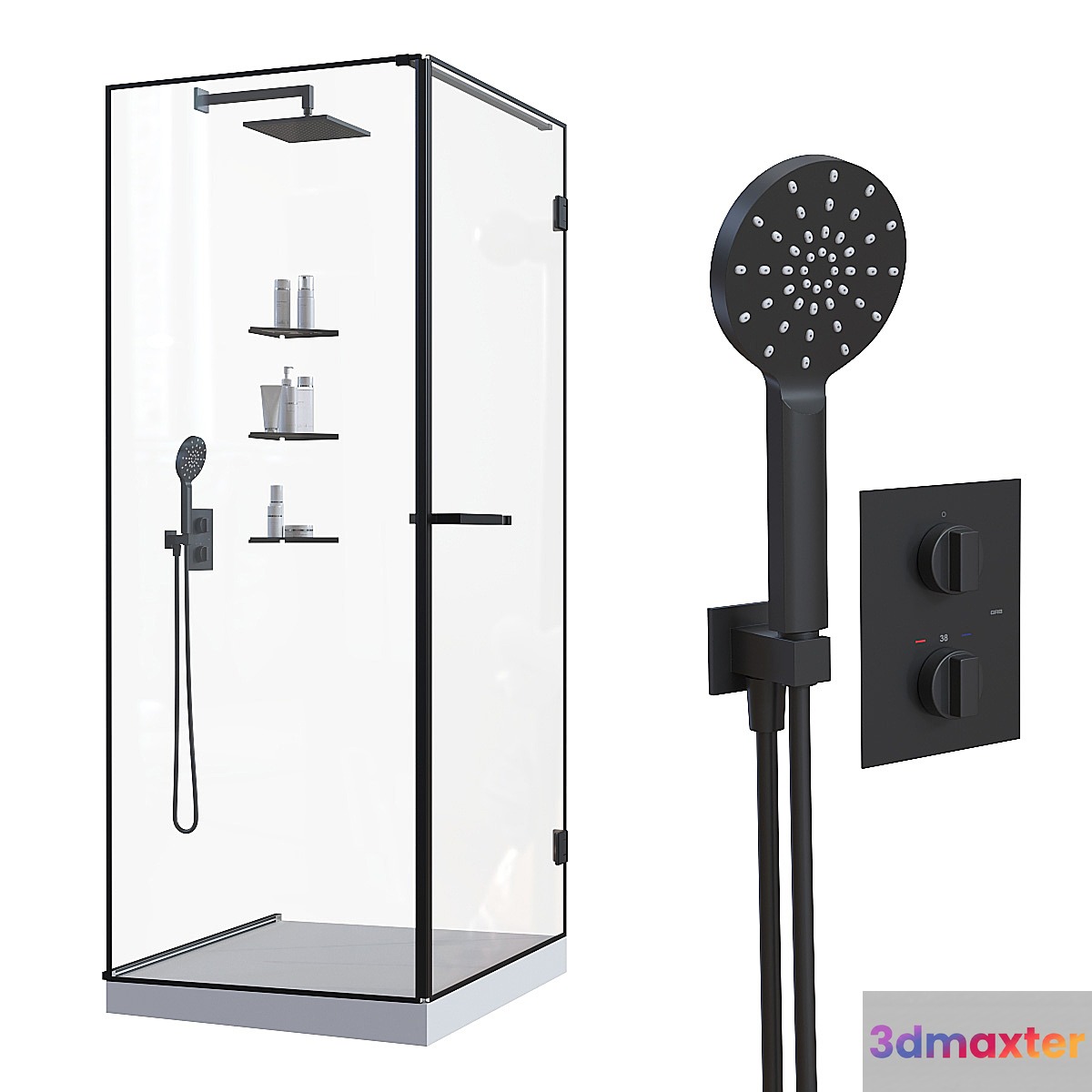 Shower cabin - No.4 3D Max