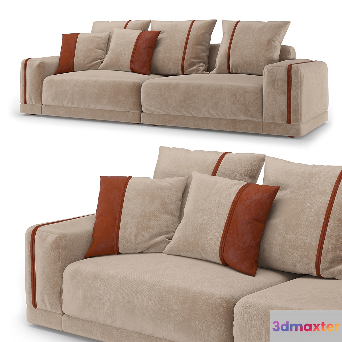 Trussardi Casa sofa MODERGEN 3D Max
