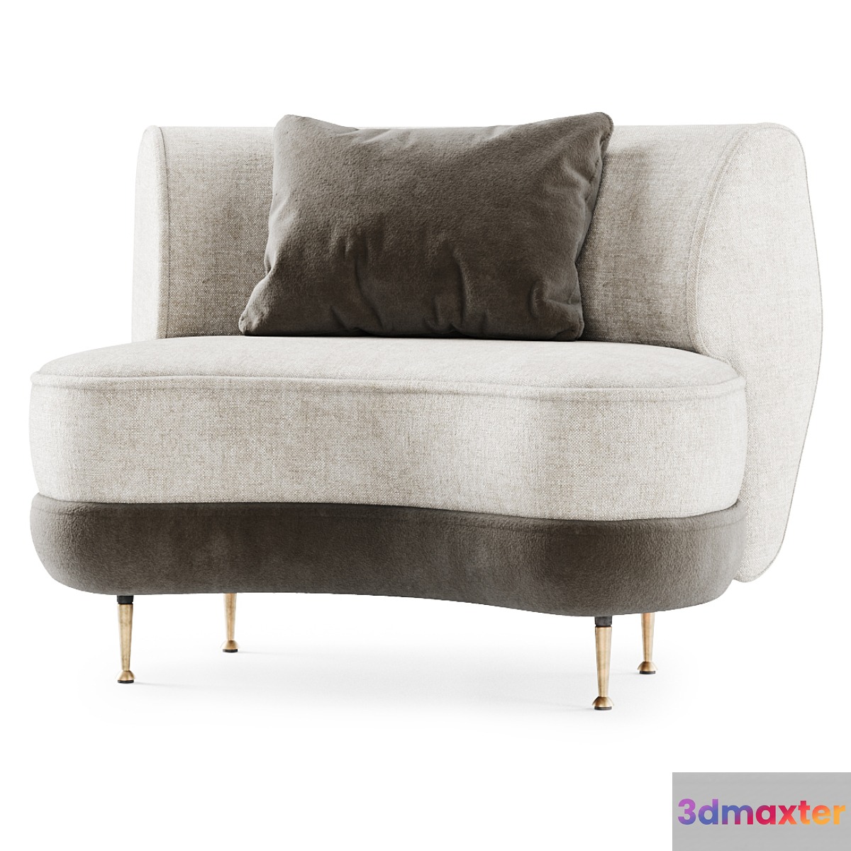 Gabriel curve armchair _ Semicircular armchair