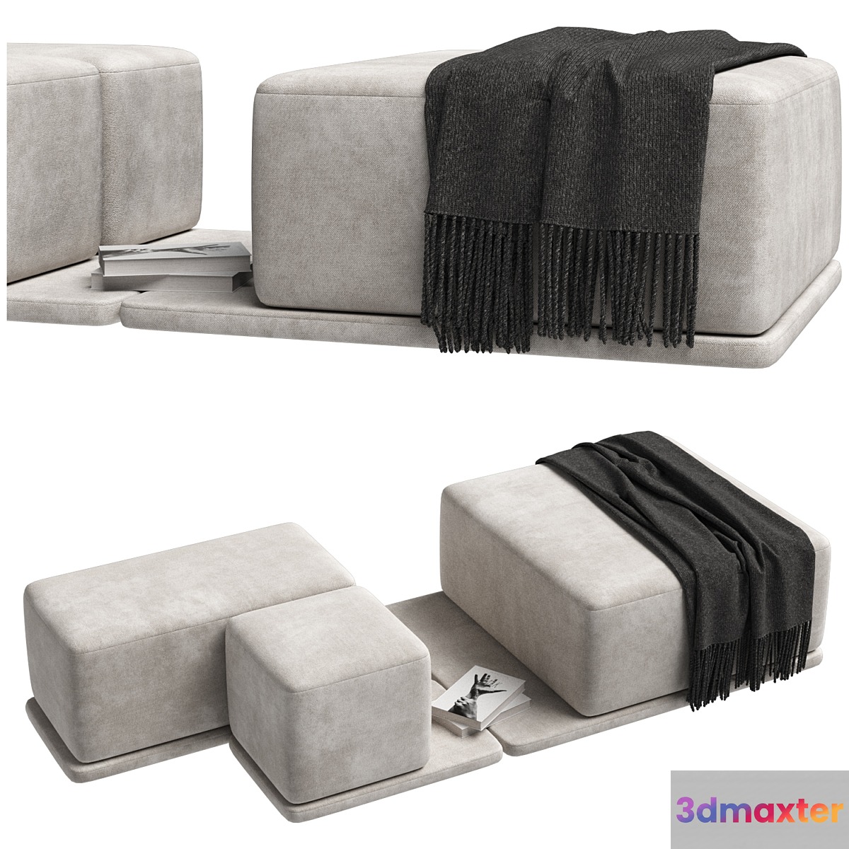 Set of poufs 