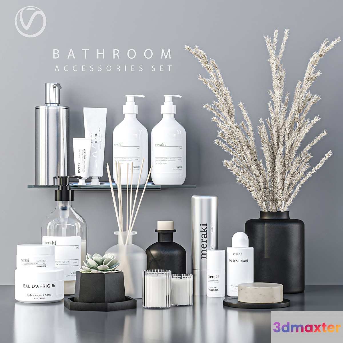 Bathroom accessories_12 3D Max