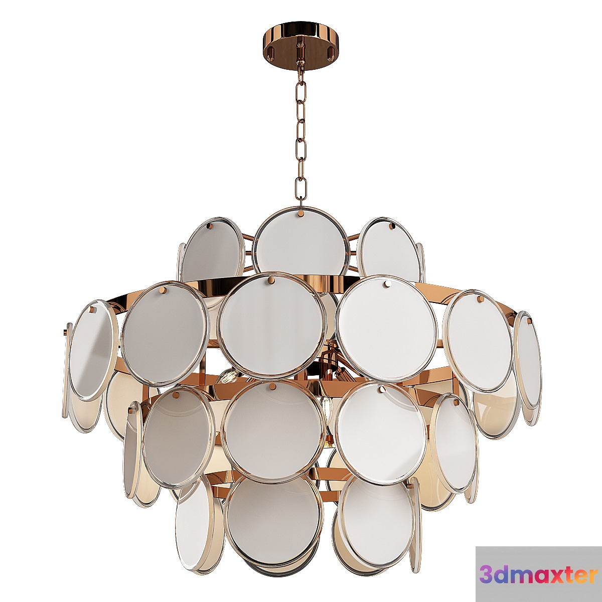 Fashion gold glass chandelier