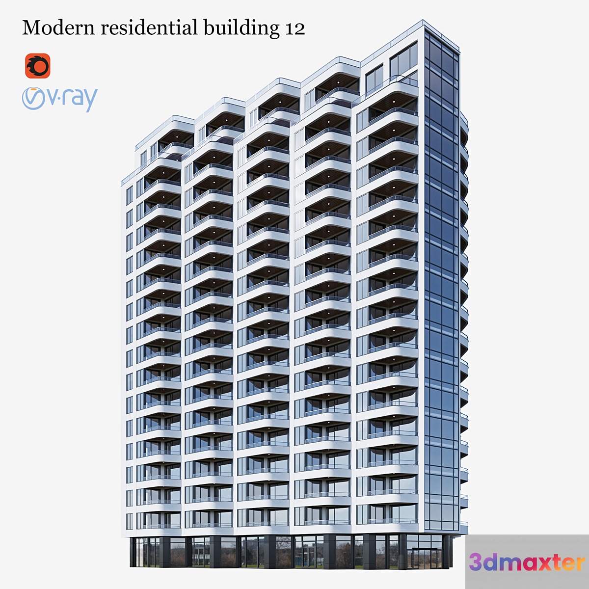 residential building 12 3D Max