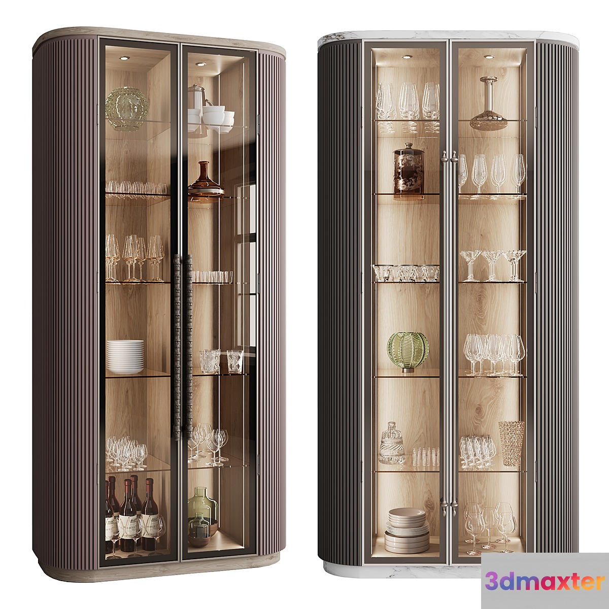 Сupboard with dishes My Design №10 3D Max
