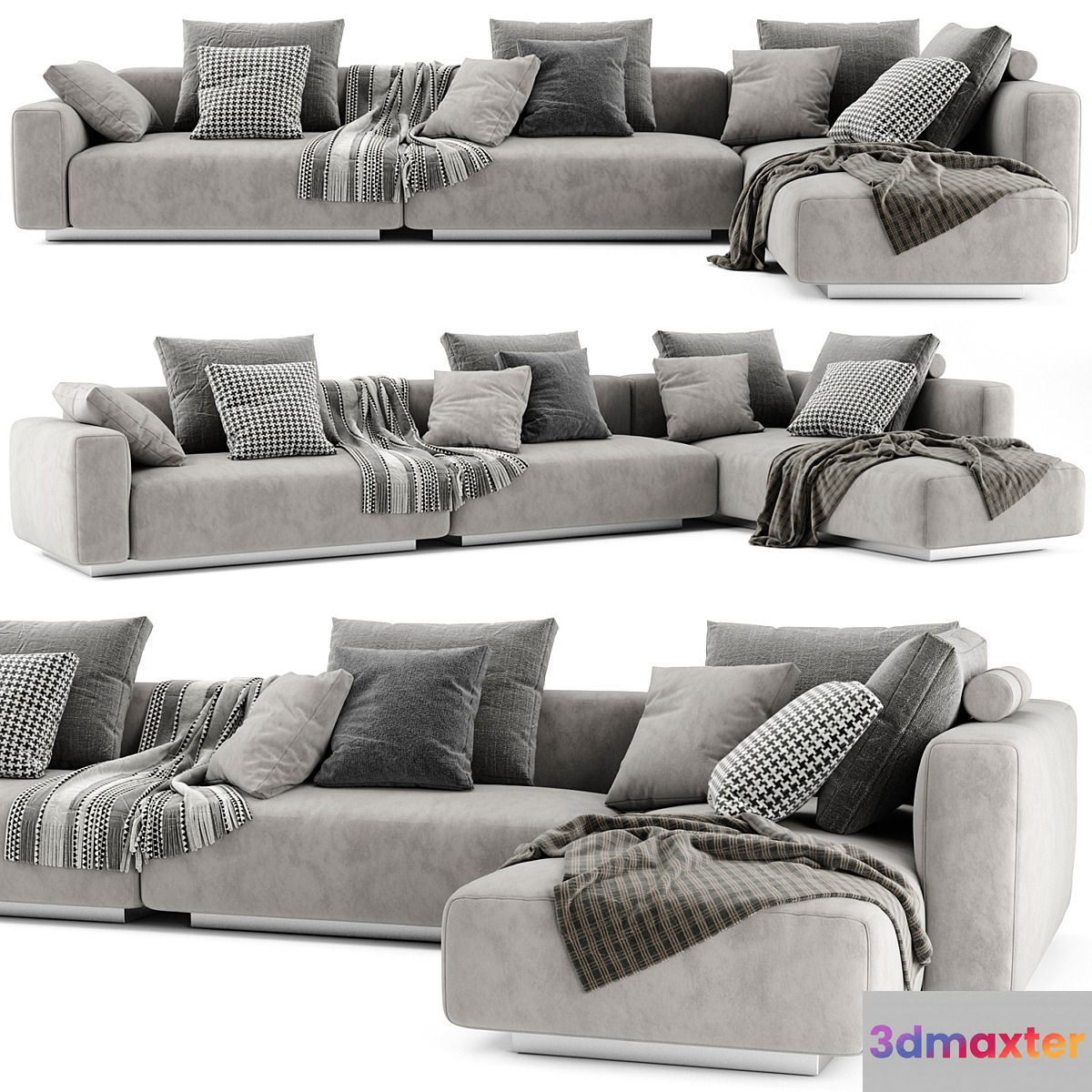 Flexform Lario Chaise Longue Sofa - No.3