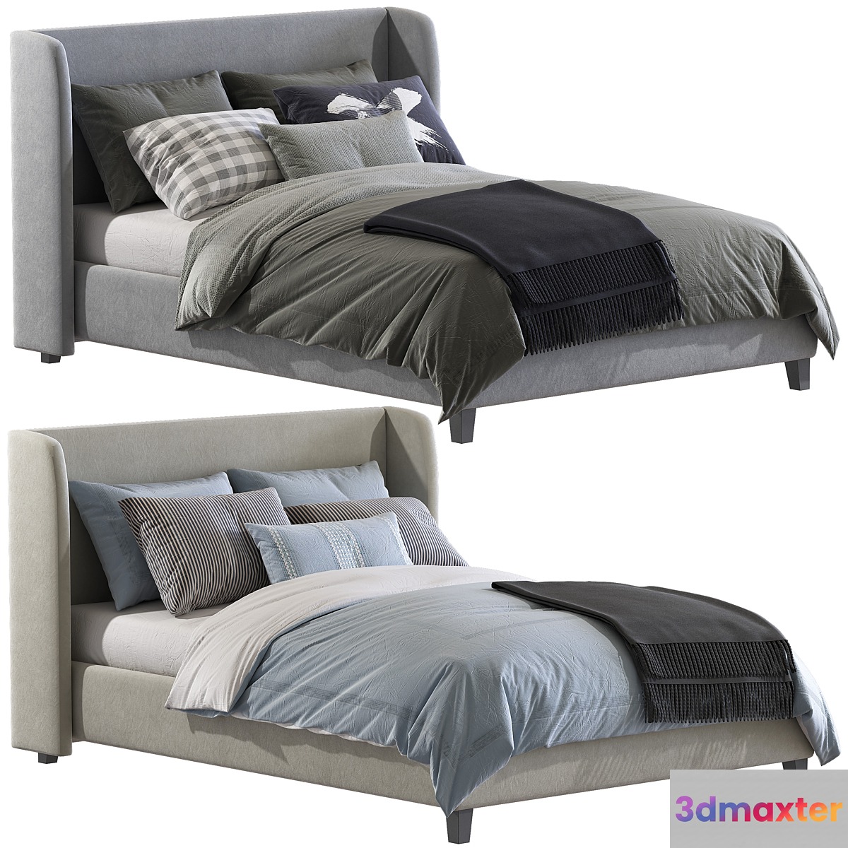 Bed Norbrook Upholstered Low Profile Standard Bed - No.2