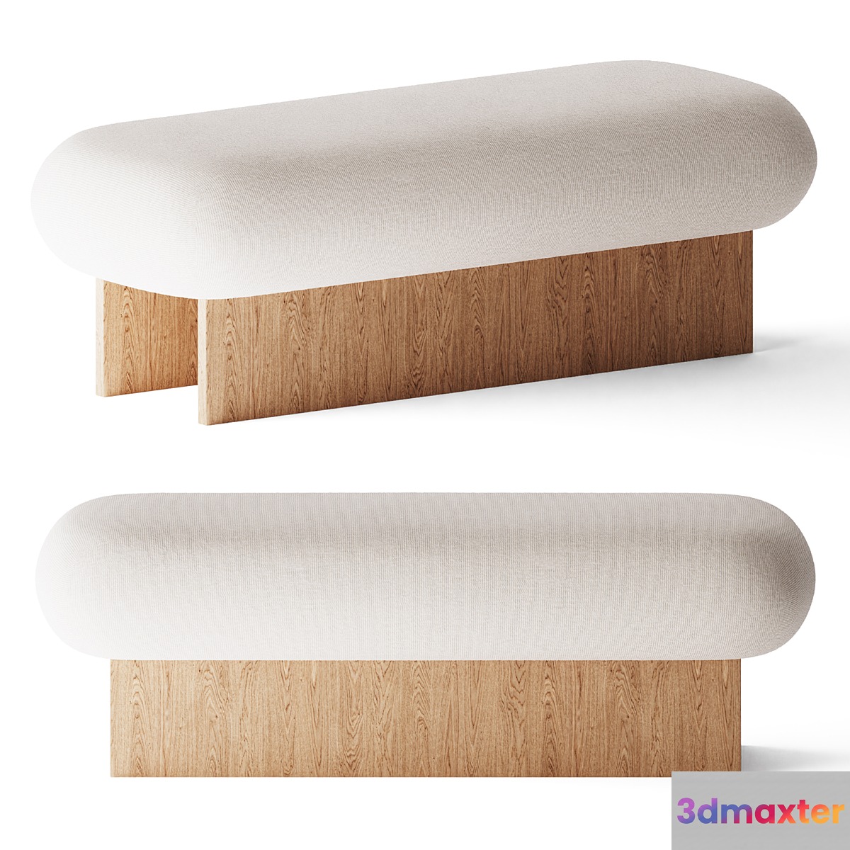 L'art Double ottoman by Fomu