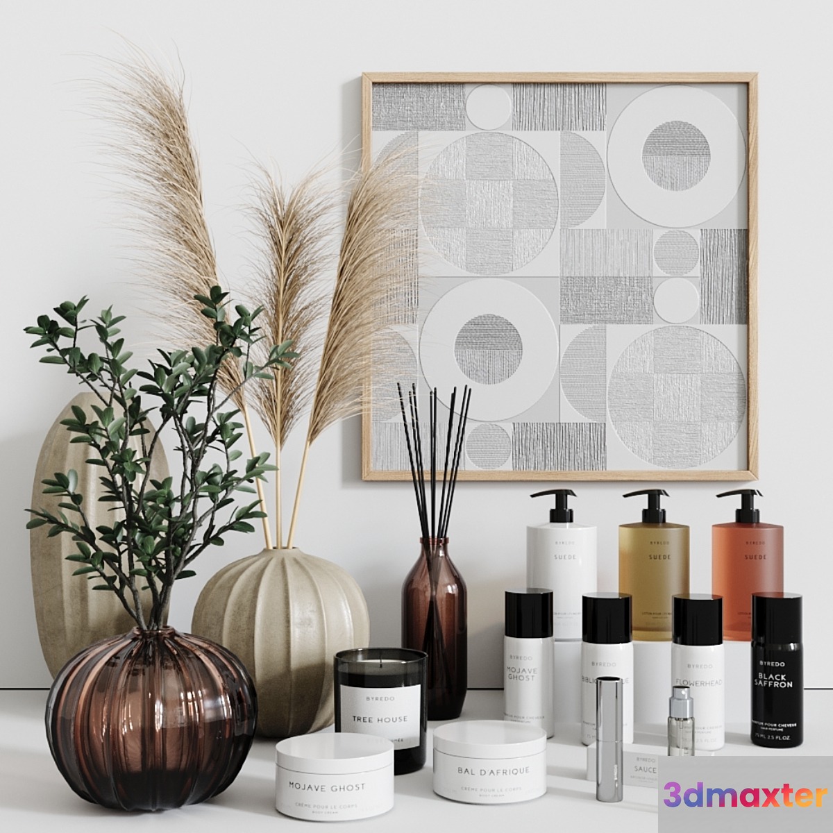 Bathroom Accessories Decor Set # 3 3D Max
