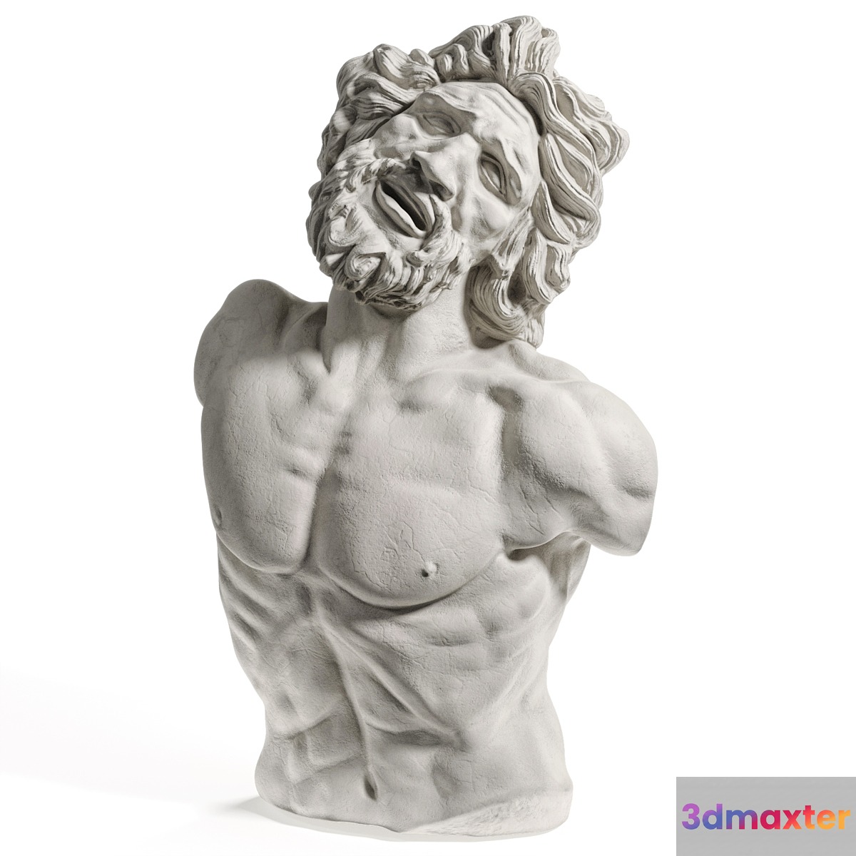 Laocoon bust sculpture 3D Max