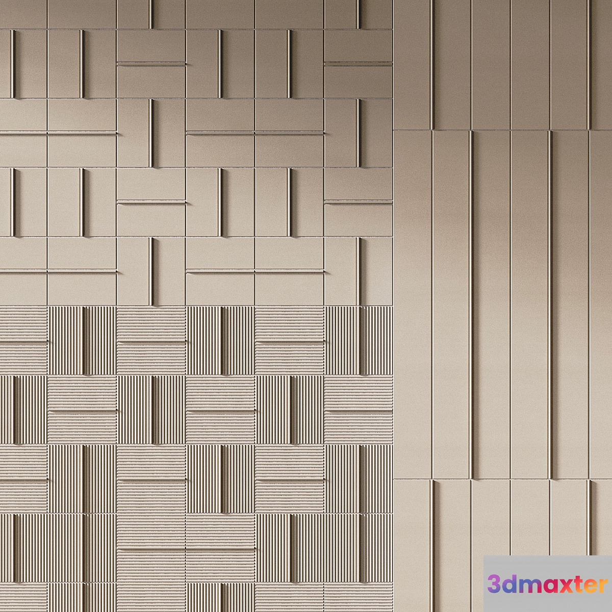 Bassanesi Segments Tile 3D Max