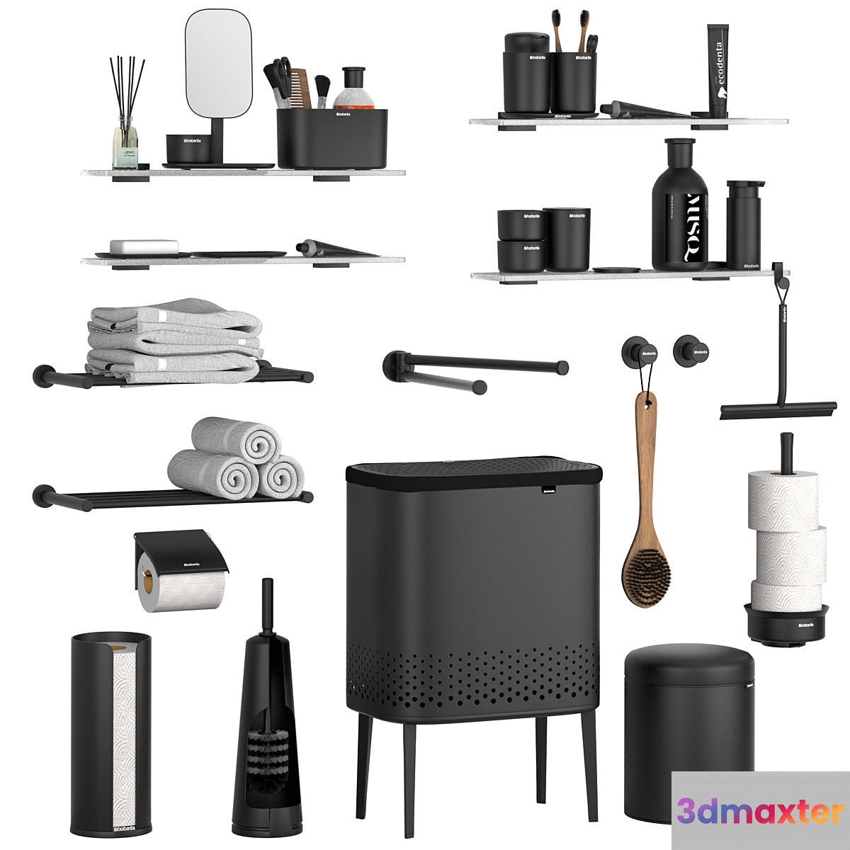 Accessories and decor for bathroom Brabantia Colombo - No.2 3D Max