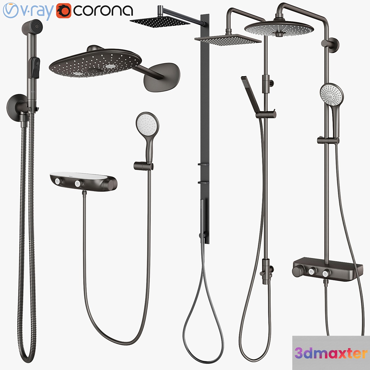 GROHE Shower Systems & Hygiene Showers | CEA | Gustavsberg set 111 3D Max