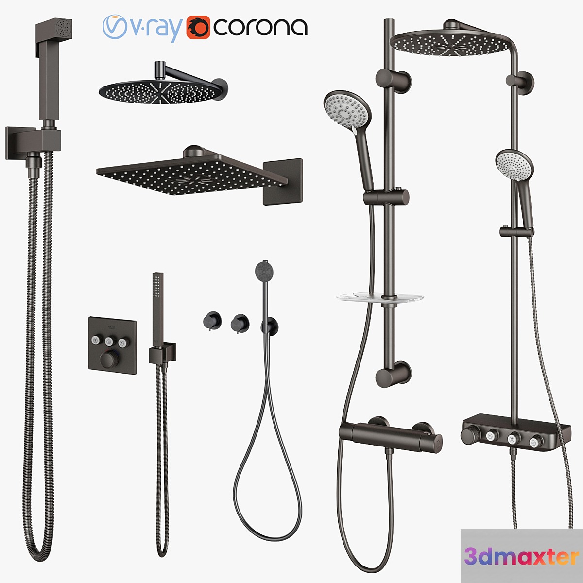 GROHE Shower Systems & Hygiene Showers | CEA | Gustavsberg set 113 3D Max