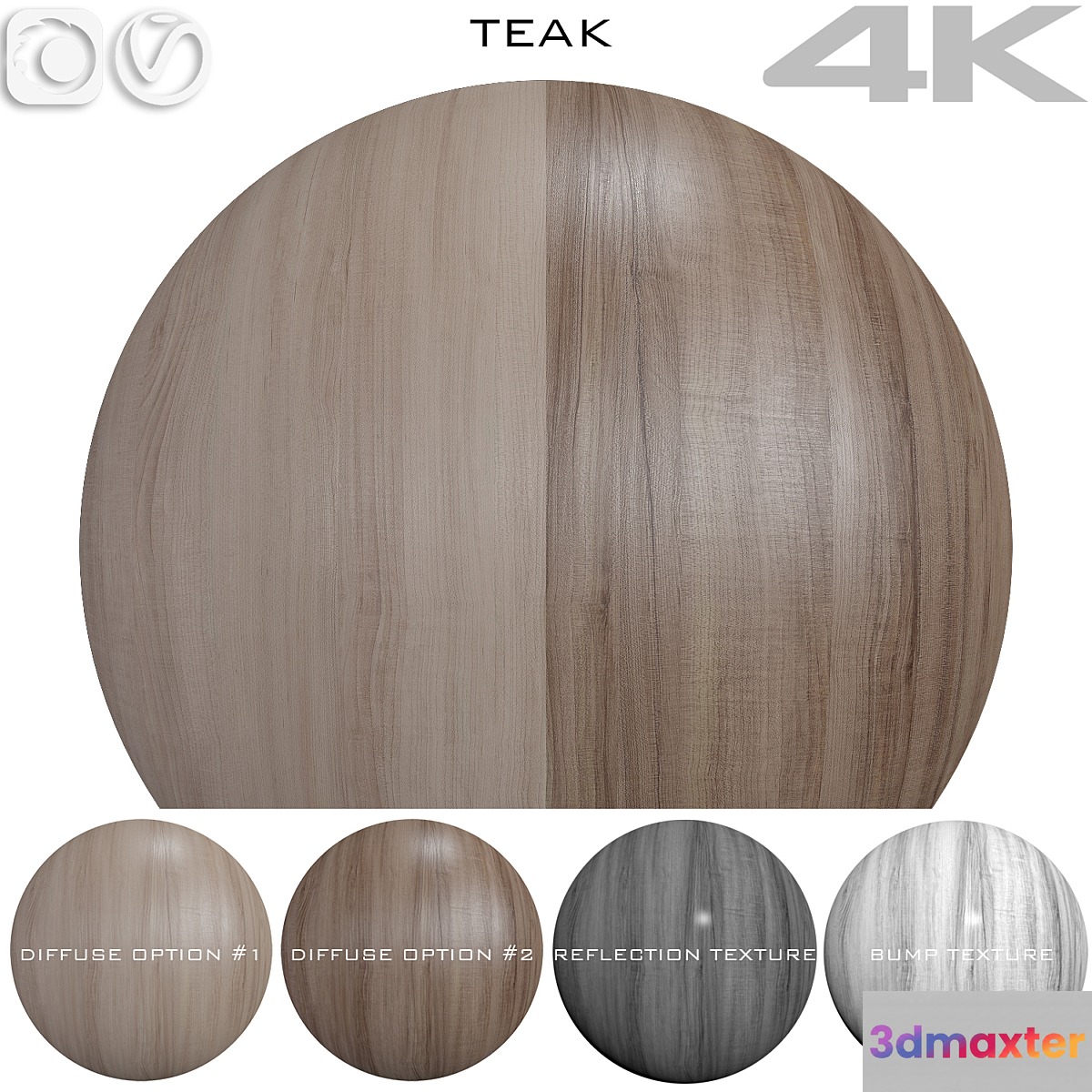 Seamless texture - Teak 2 3D Max