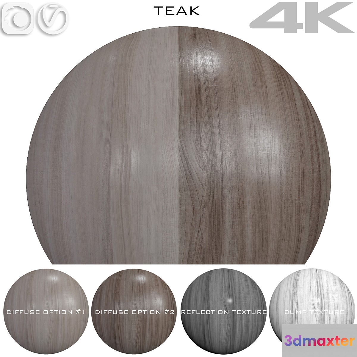 Seamless texture - Teak 5 3D Max