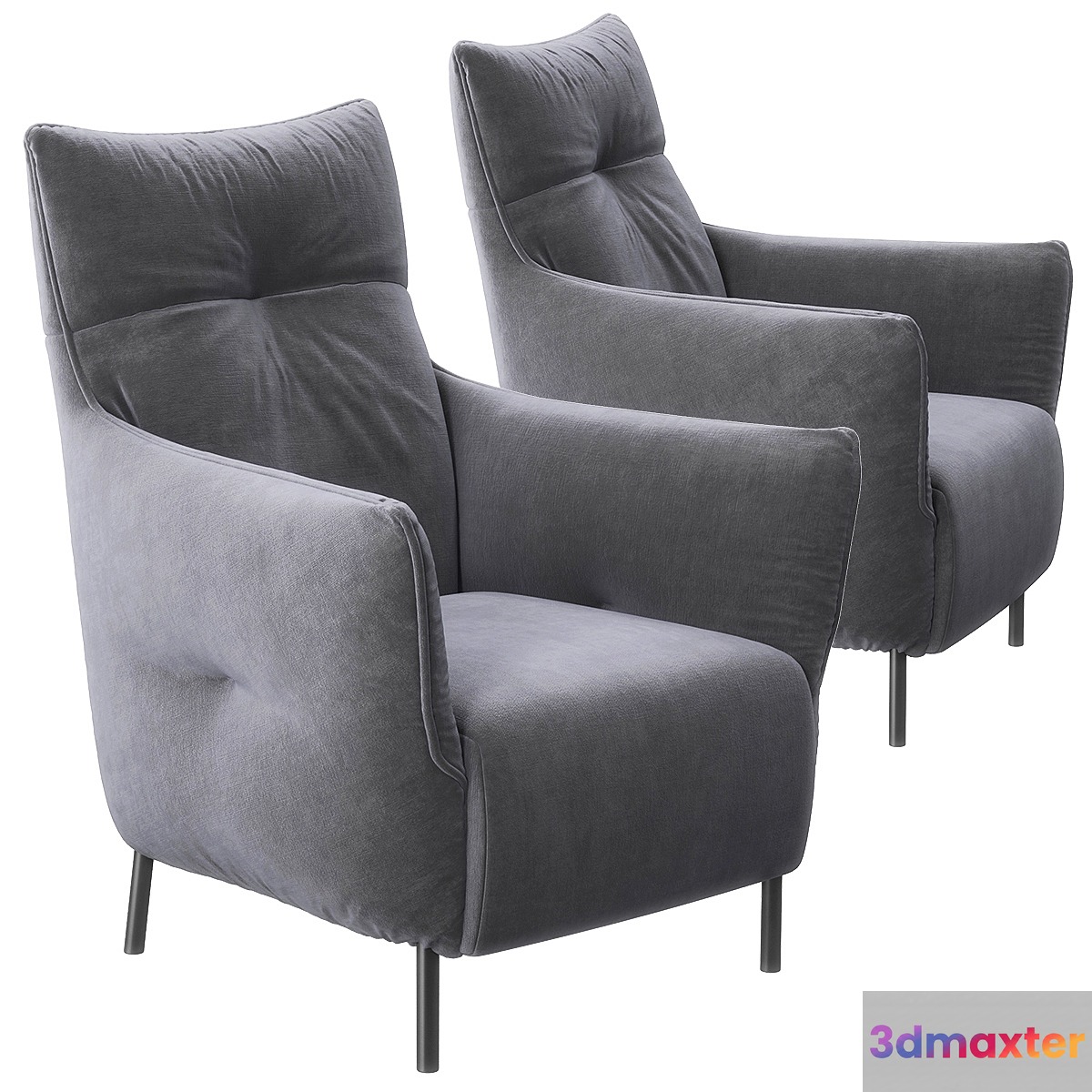 Flamenca armchair 3D Max