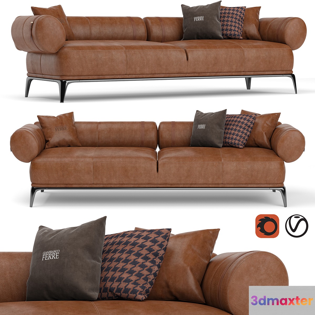 Gianfranco Ferre Phoenix sofa 3D Max