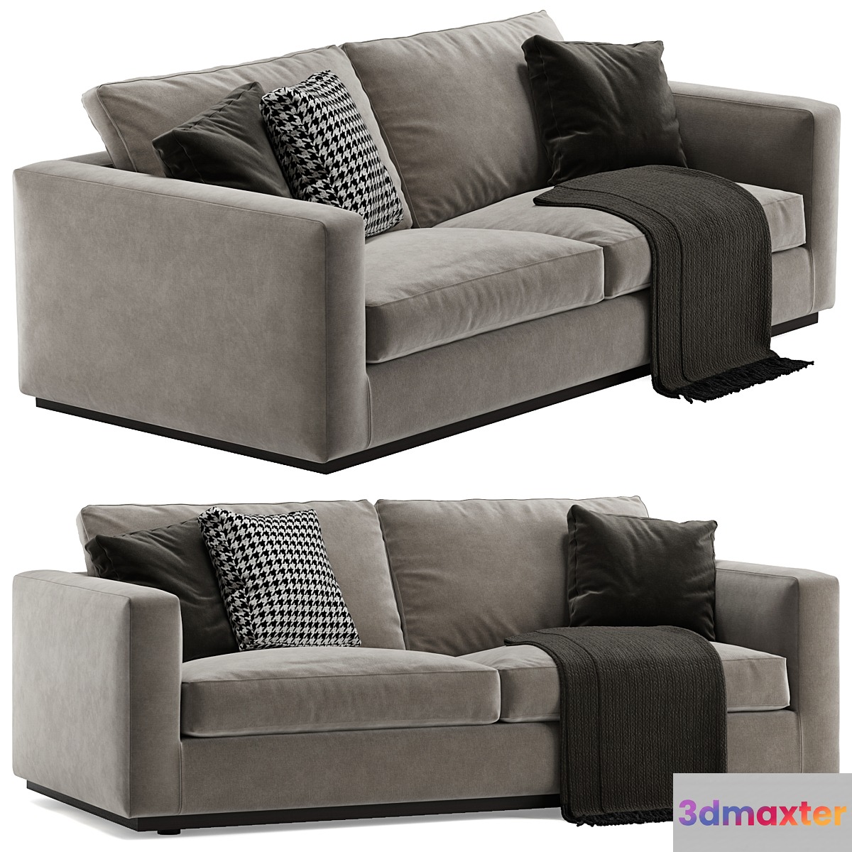 Minotti Andersen Line sofa 2 seats 3D Max