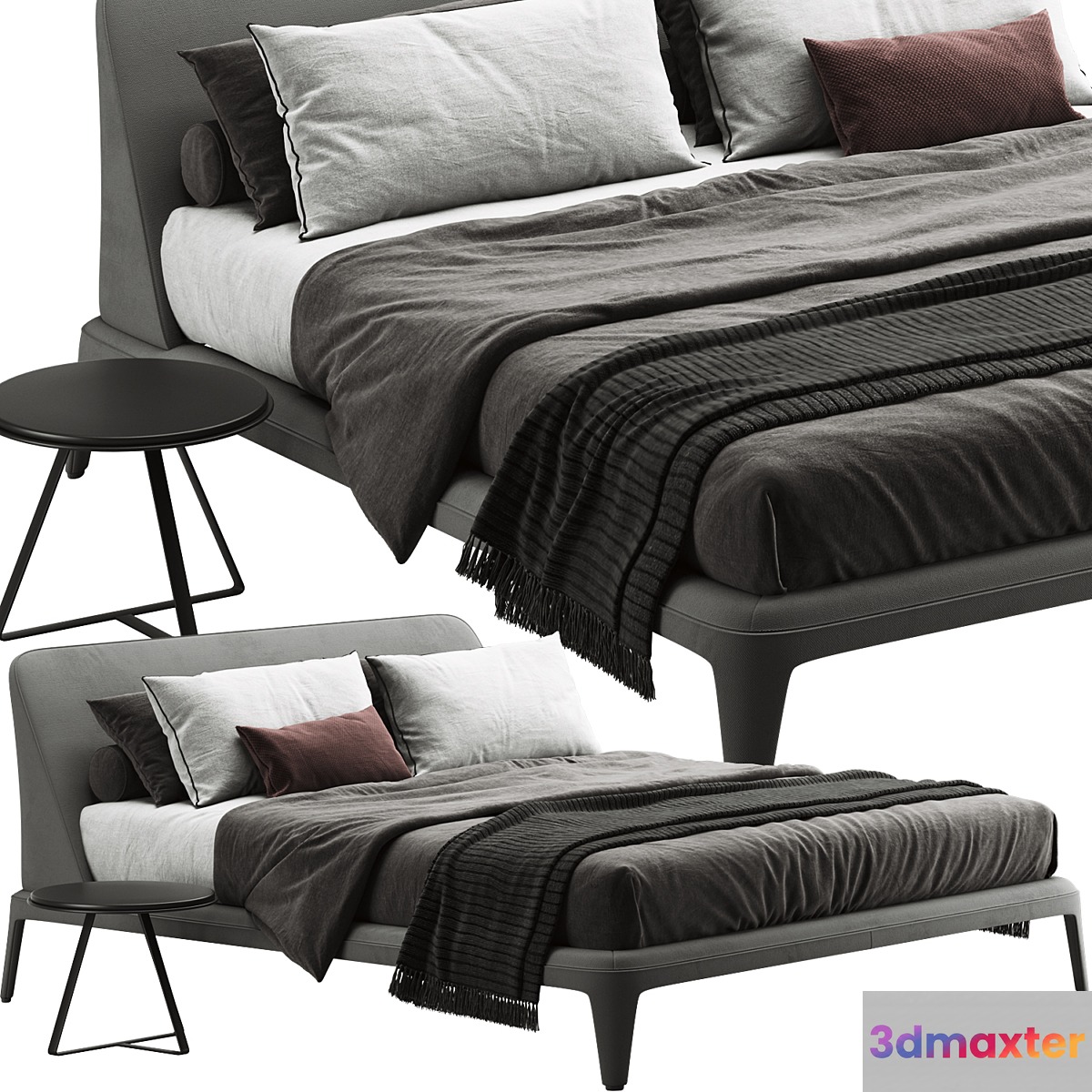 Poliform kelly imbottito bed - No.3