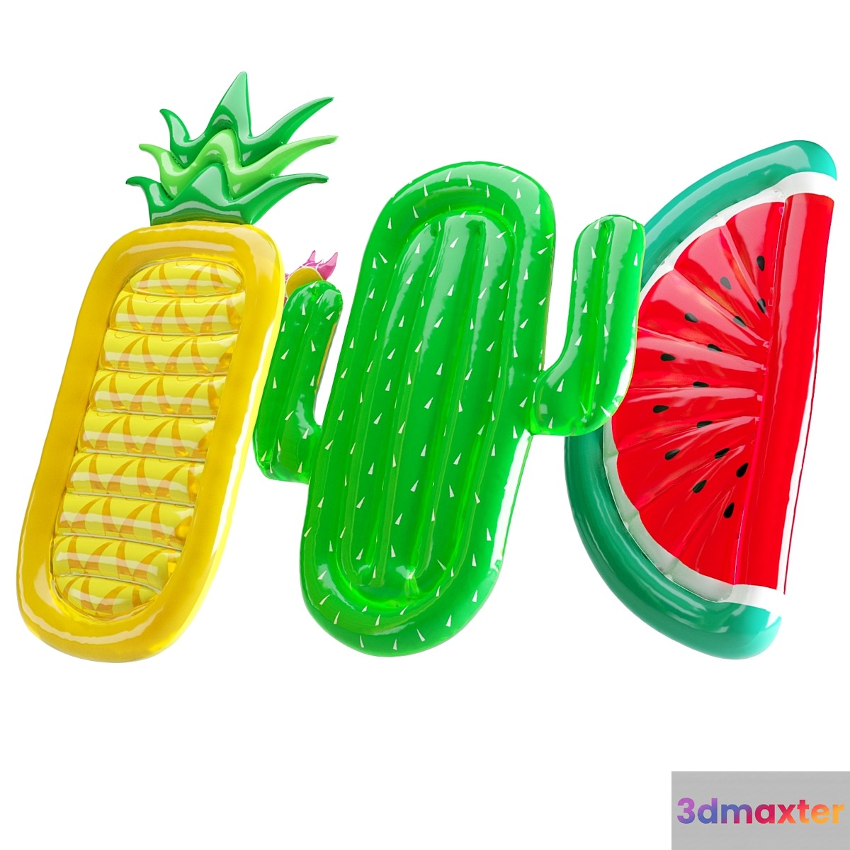 Inflatable swimming mattresses 3D Max
