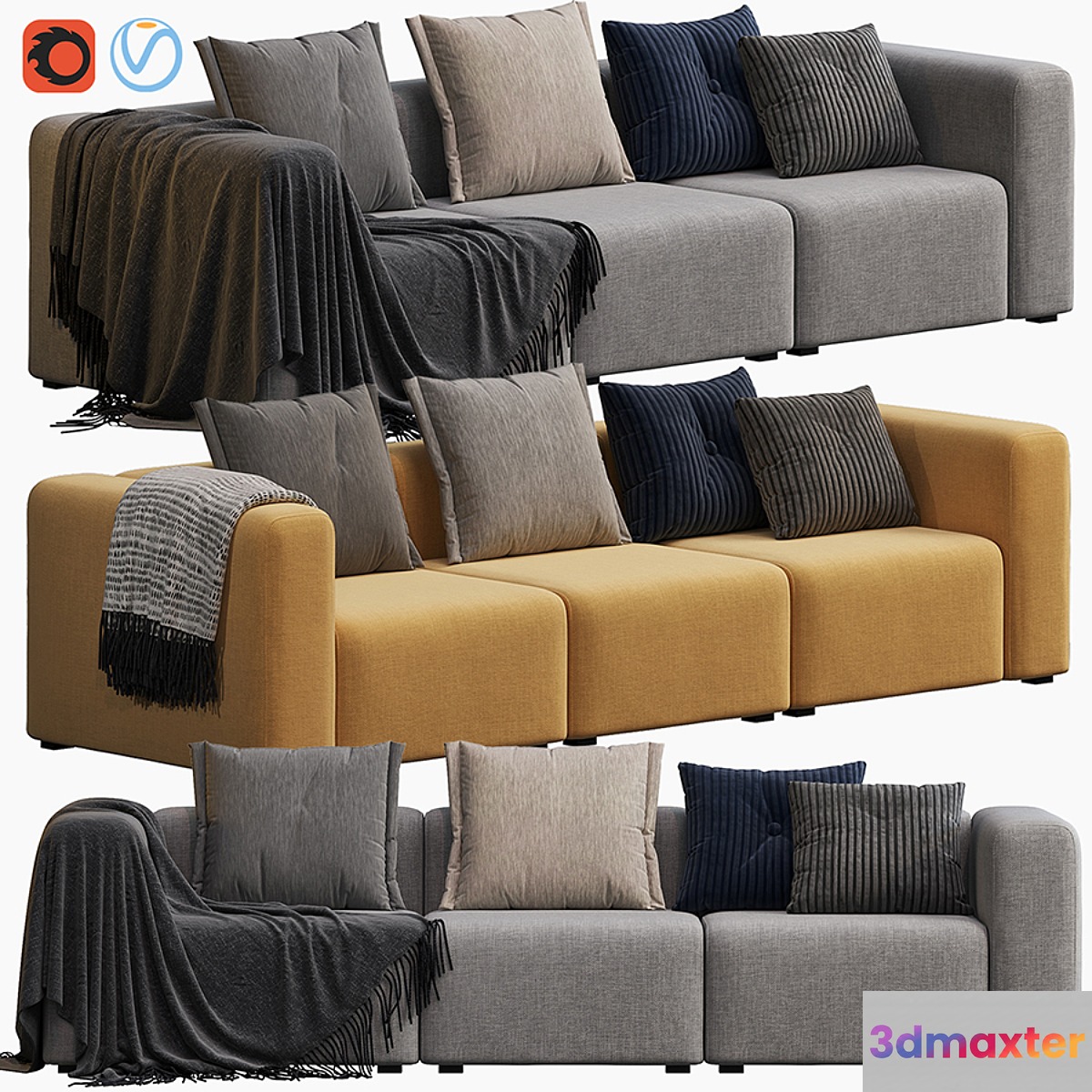 Hay Mags 3 Seater Combination 1 - No.2