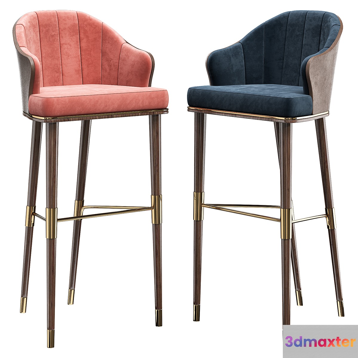 Bar chair ellis 3D Max