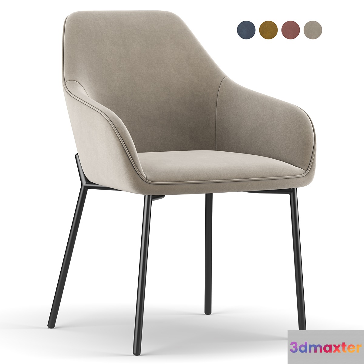 Daniella Dining Chair 3D Max