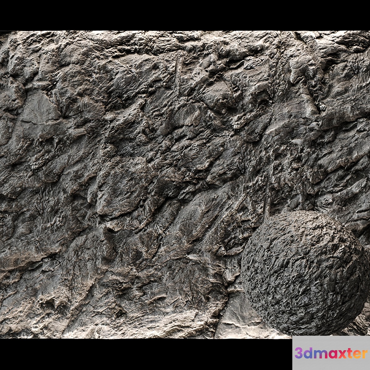 Stone Cliff Wall # 4 3D Max