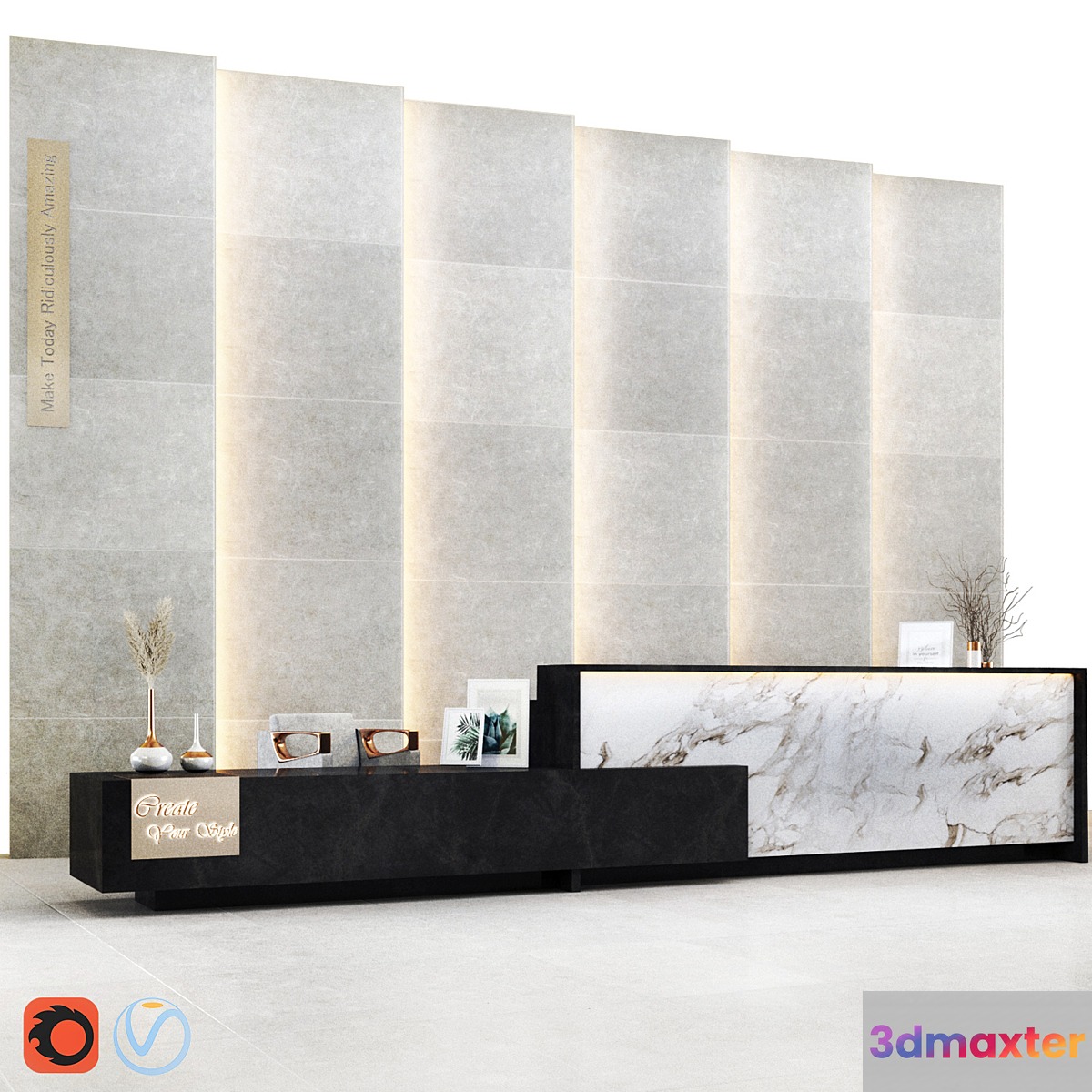 Reception 3D Max