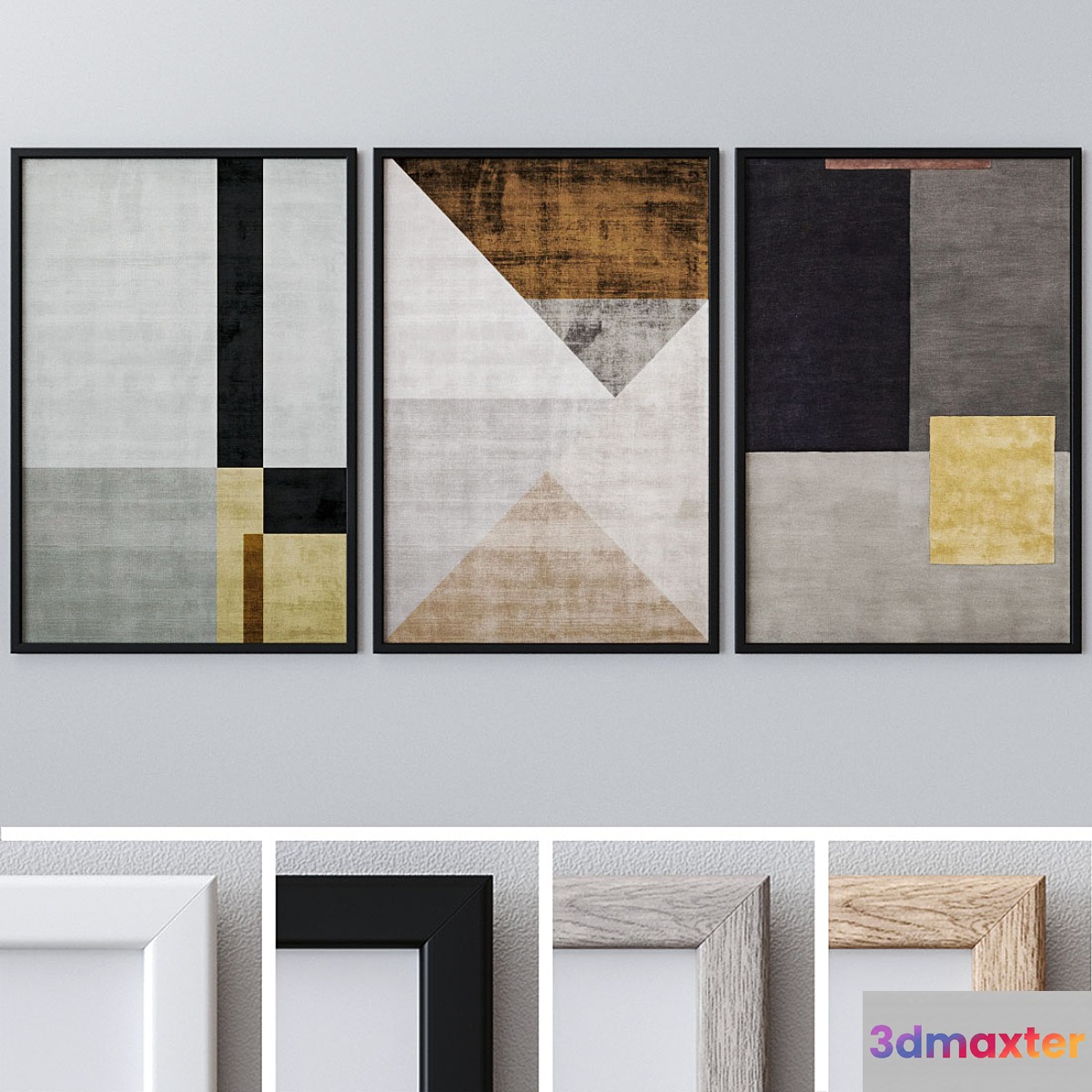 Photo Frames Set 933 - No.2 3D Max