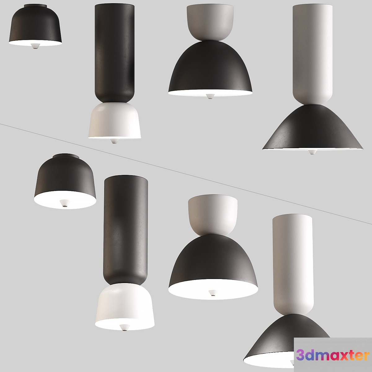 Ceiling lamps with Aliexpress 010 3D Max