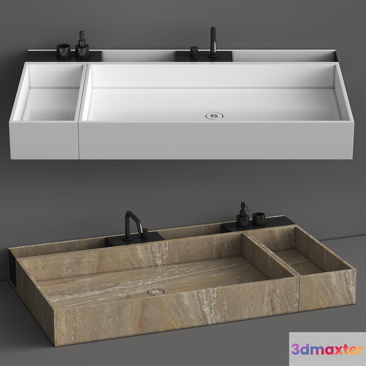 Rexa Design Compact Living bathroom set 1 3D Max