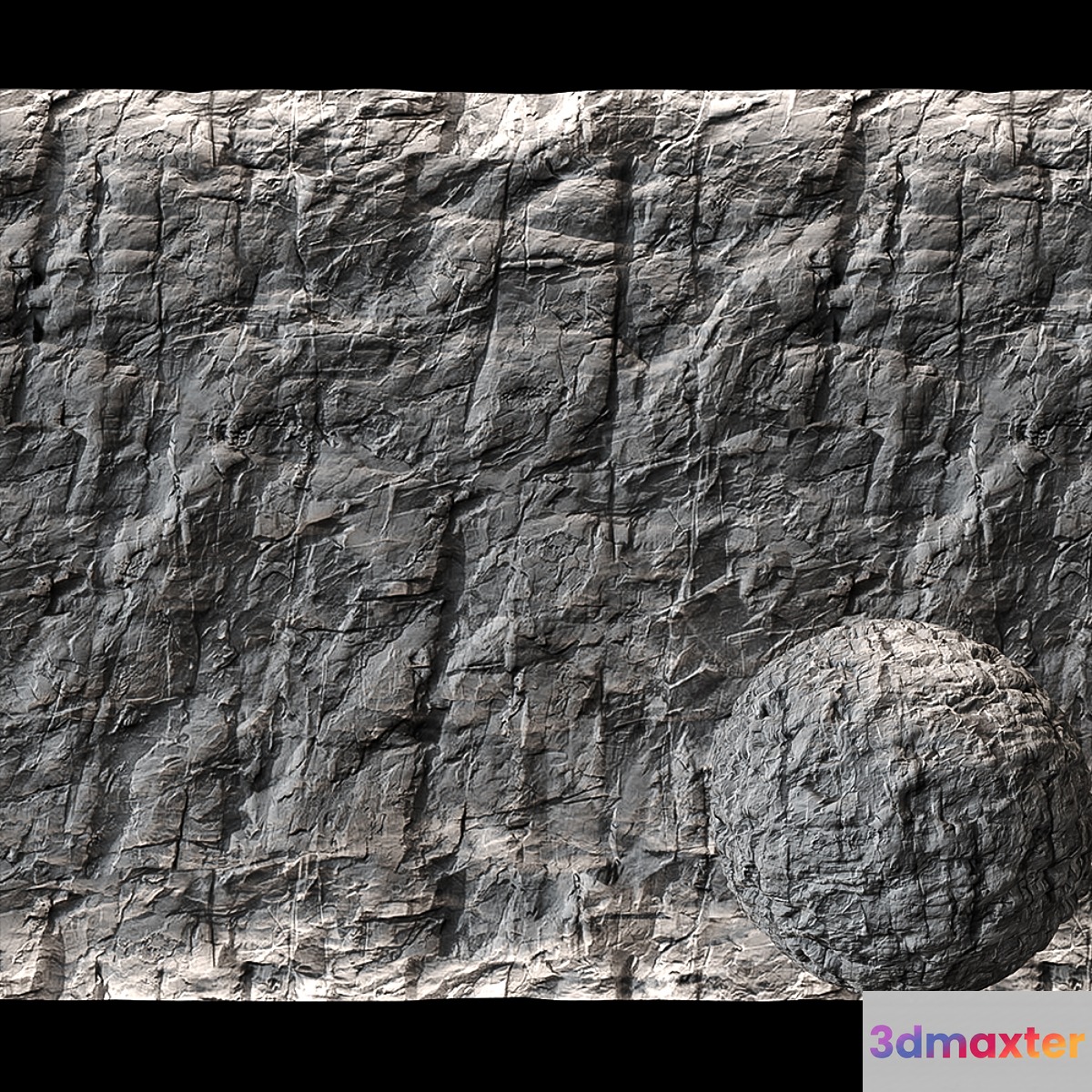 Stone Cliff Wall # 8 3D Max