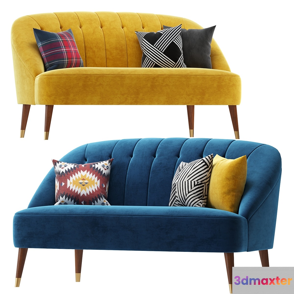 Margot accent sofa 3D Max