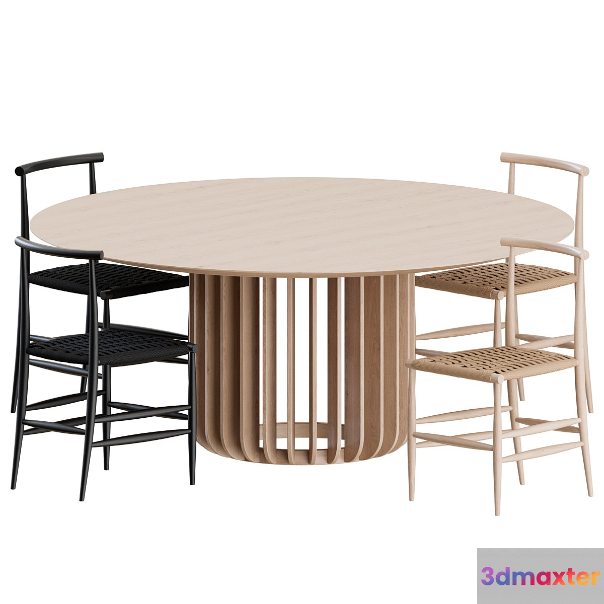 Dinning set by miniforms 3D Max