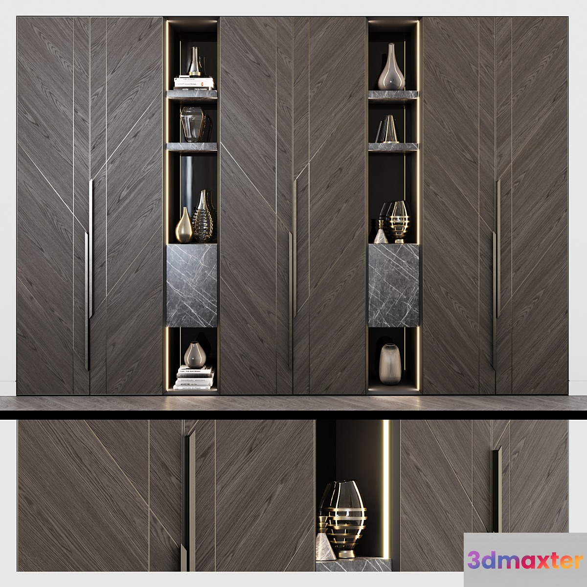 Contemporary wardrobes 07 3D Max