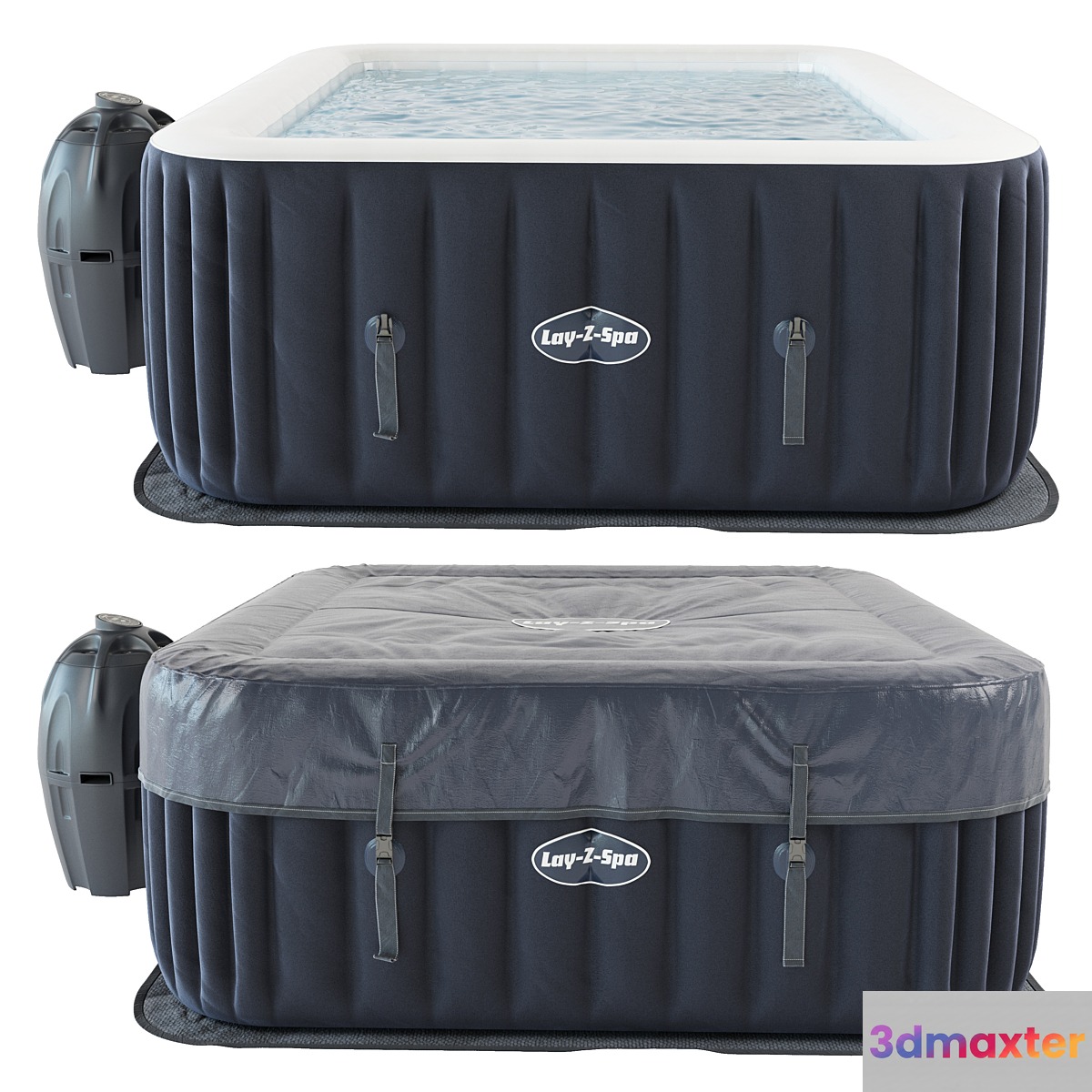 Inflatable pool Lay Z Spa square 3D Max