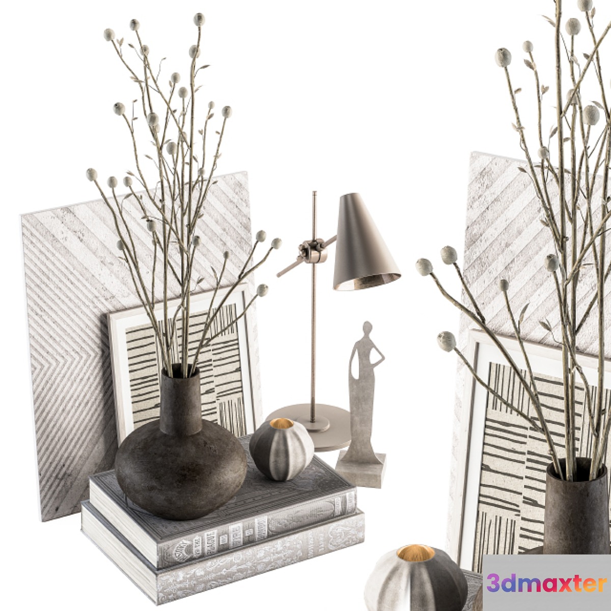 Decorative Set with papavet - Set 55 - No.2