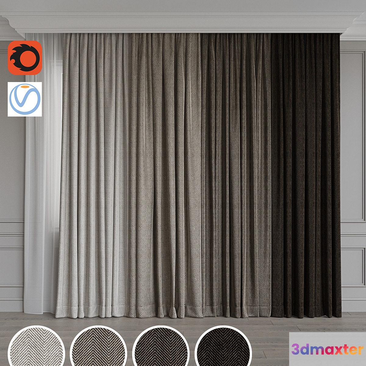 Set of curtains 90 - No.3